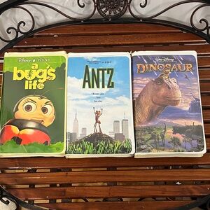 A Bug's Life VHS, Antz, Dinosaur
